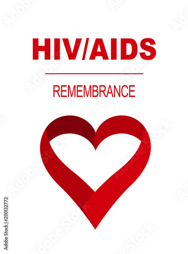 World Aids day card. vector illustration for the World Remembrance Day of AIDS Victims. Medical Illustration.