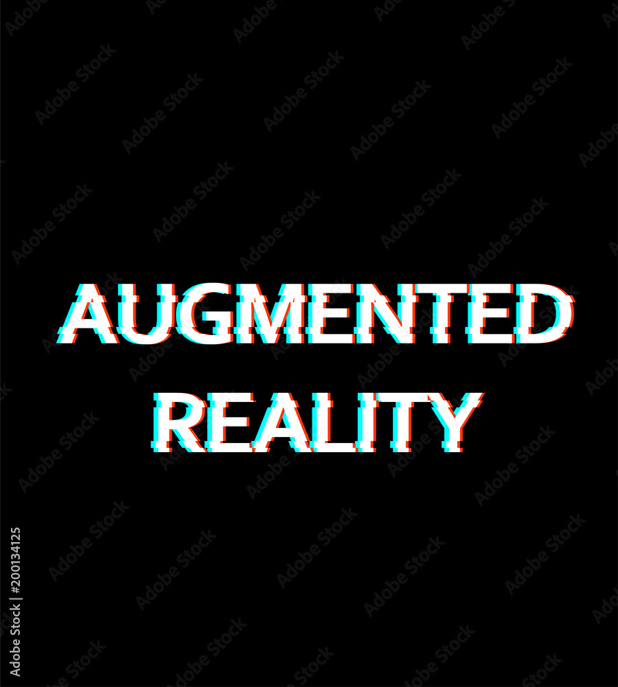 Fototapeta premium augmented reality lettering