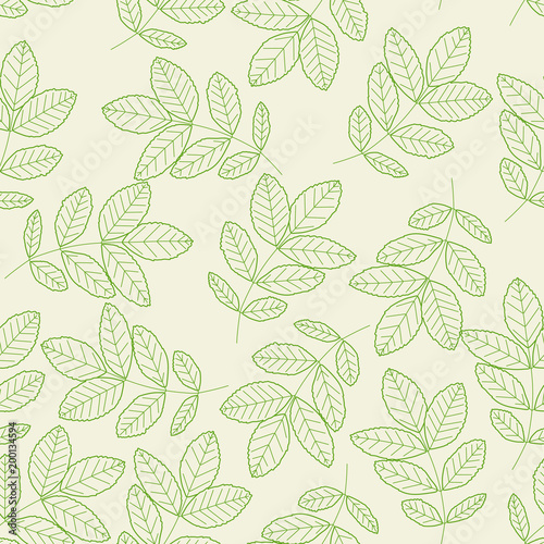 seamless pattern leaves © Kristina
