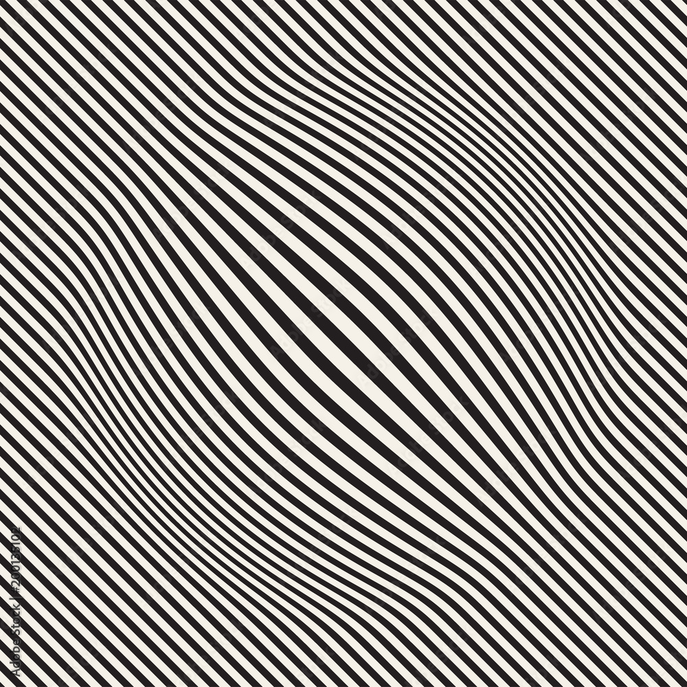 Halftone bloat effect optical illusion. Abstract geometric background design. Vector seamless black and white pattern. Halftone bloat effect optical illusion. Abstract geometric background design. Vector seamless black and white pattern.