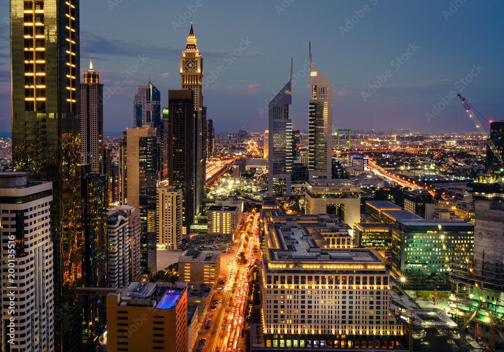 Obraz premium Dubai rush hour