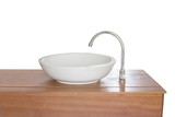 wash basin,isolated on white background with clipping path.