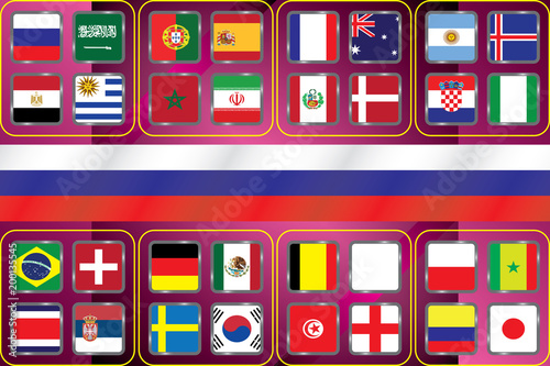 Vector flags of the country. Information graph of the flags of the country. © ayaron