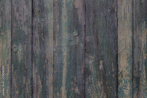 old green painted wooden board