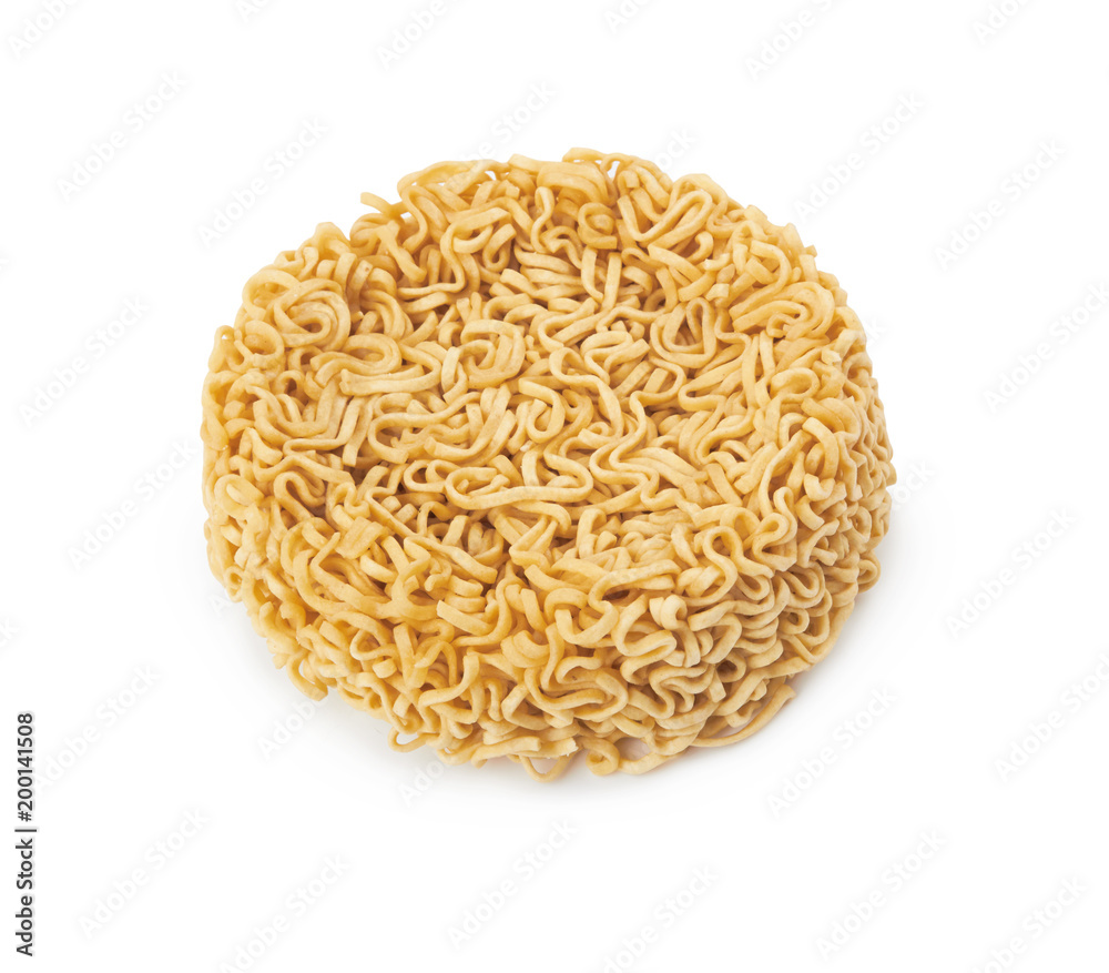 instant noodles on a white background instant noodles on a white background