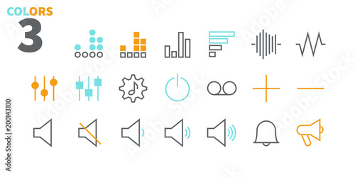 Audio Video Pixel Perfect Well-crafted Vector Thin Line Icons 48x48 Ready for 24x24 Grid for Web Graphics and Apps with Editable Stroke. Simple Minimal Pictogram Part 2