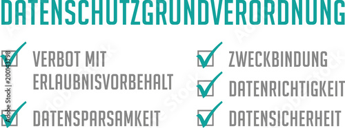 Checkliste DSGVO türkis
