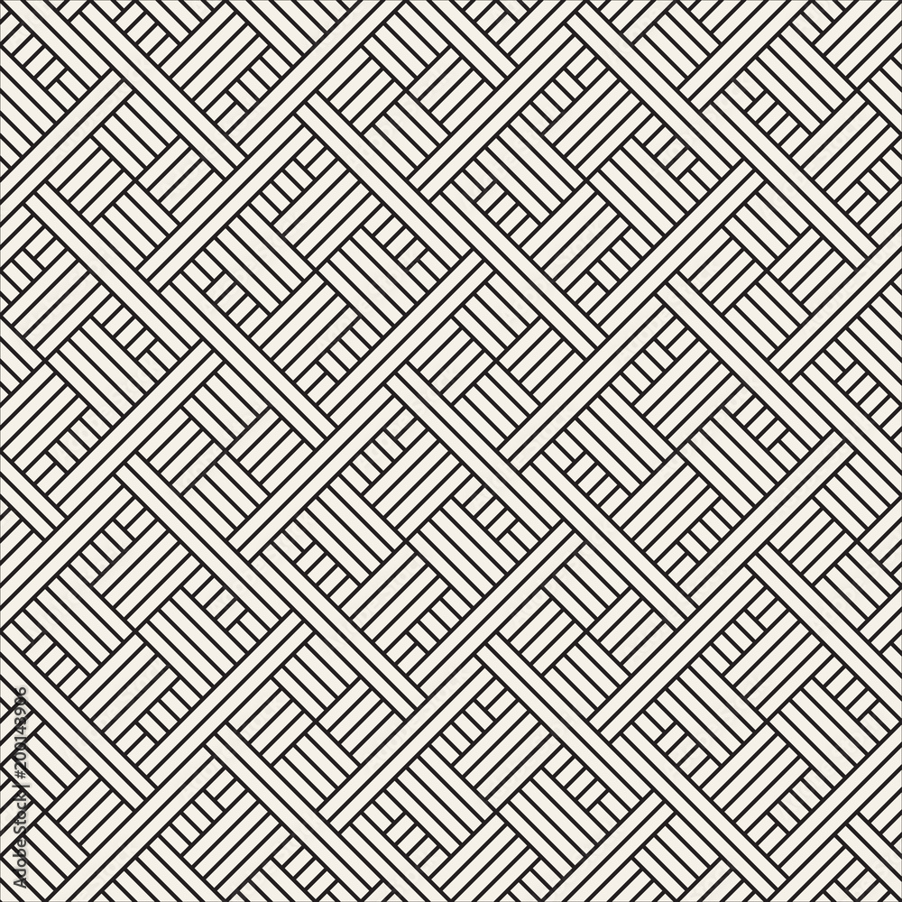 Vector seamless pattern. Modern stylish abstract texture. Repeating geometric tiles