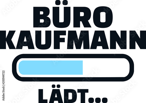 Male office administrator loading bar german