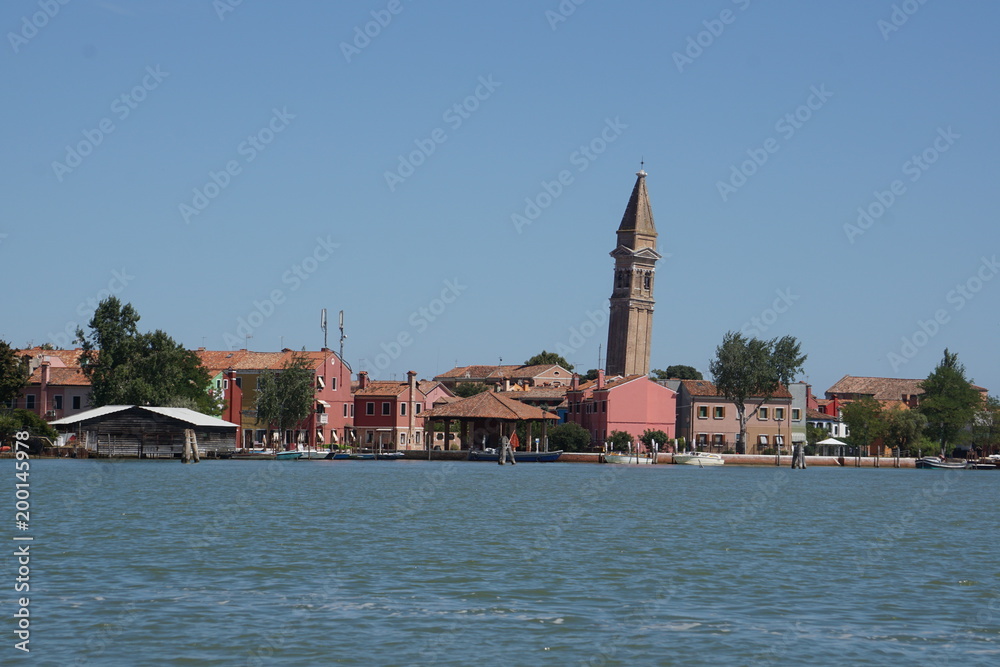 Fototapeta premium Die Insel Burano bei Venedig