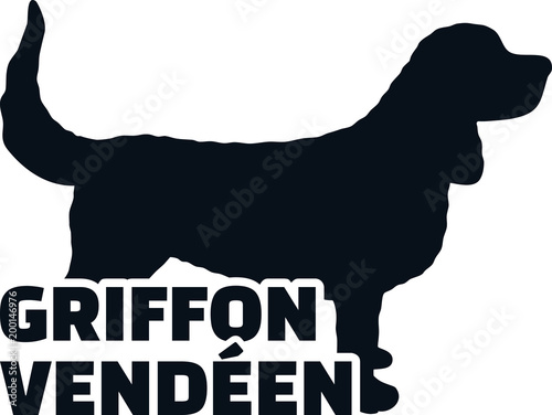 Griffon vendeen silhouette real word photo