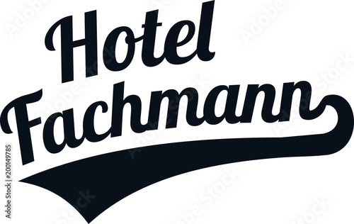 Hotel specialist male retro german