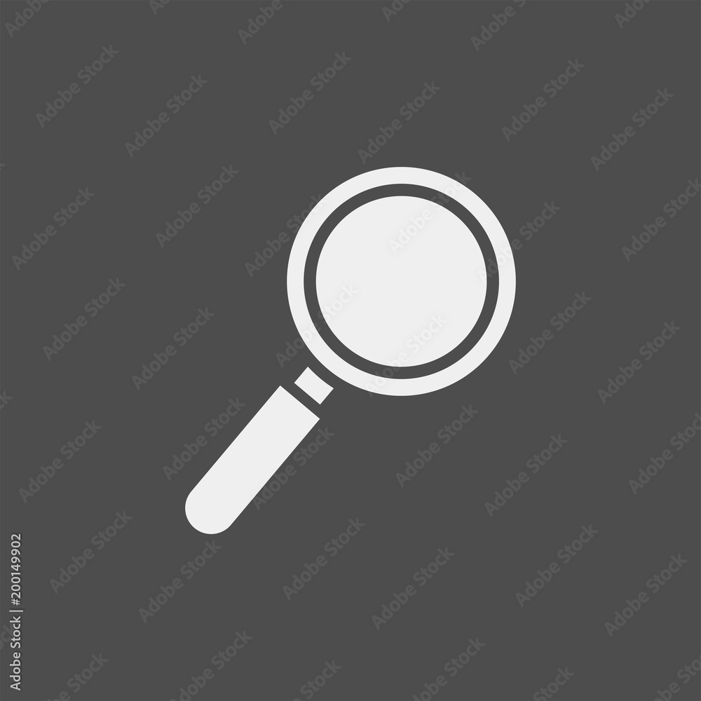 Magnifier flat vector icon. Search flat vector icon Magnifier flat vector icon. Search flat vector icon