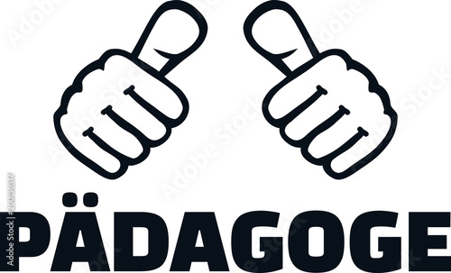 Male pedagogue thumbs german