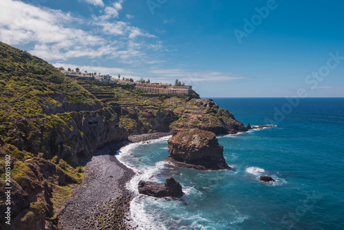 Landscape of north Tenerife island coastline, Canary islands, Spain.