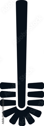 Toilet brush icon