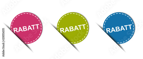 Rabatt Web Button - Vektor Icons