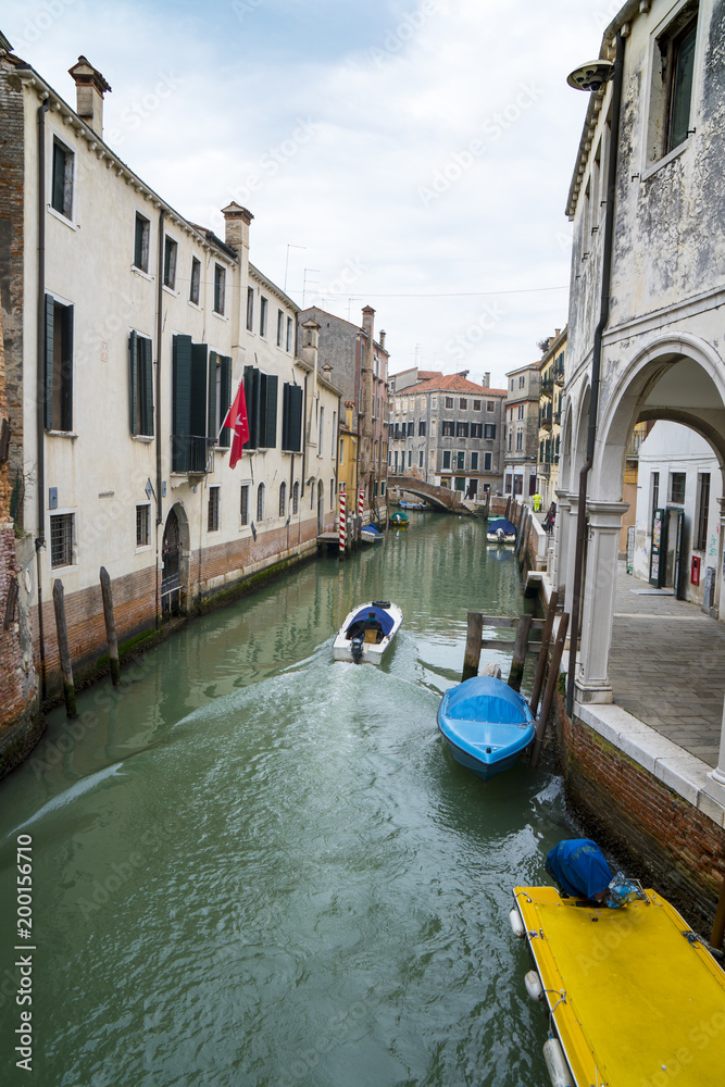 Fototapeta premium Typical canal in Venice