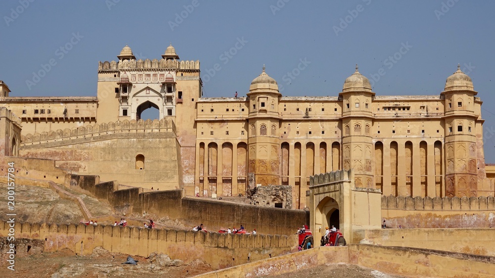 Amber Fort bei Jaipur, Rajasthan in Indien, Mogulfestung