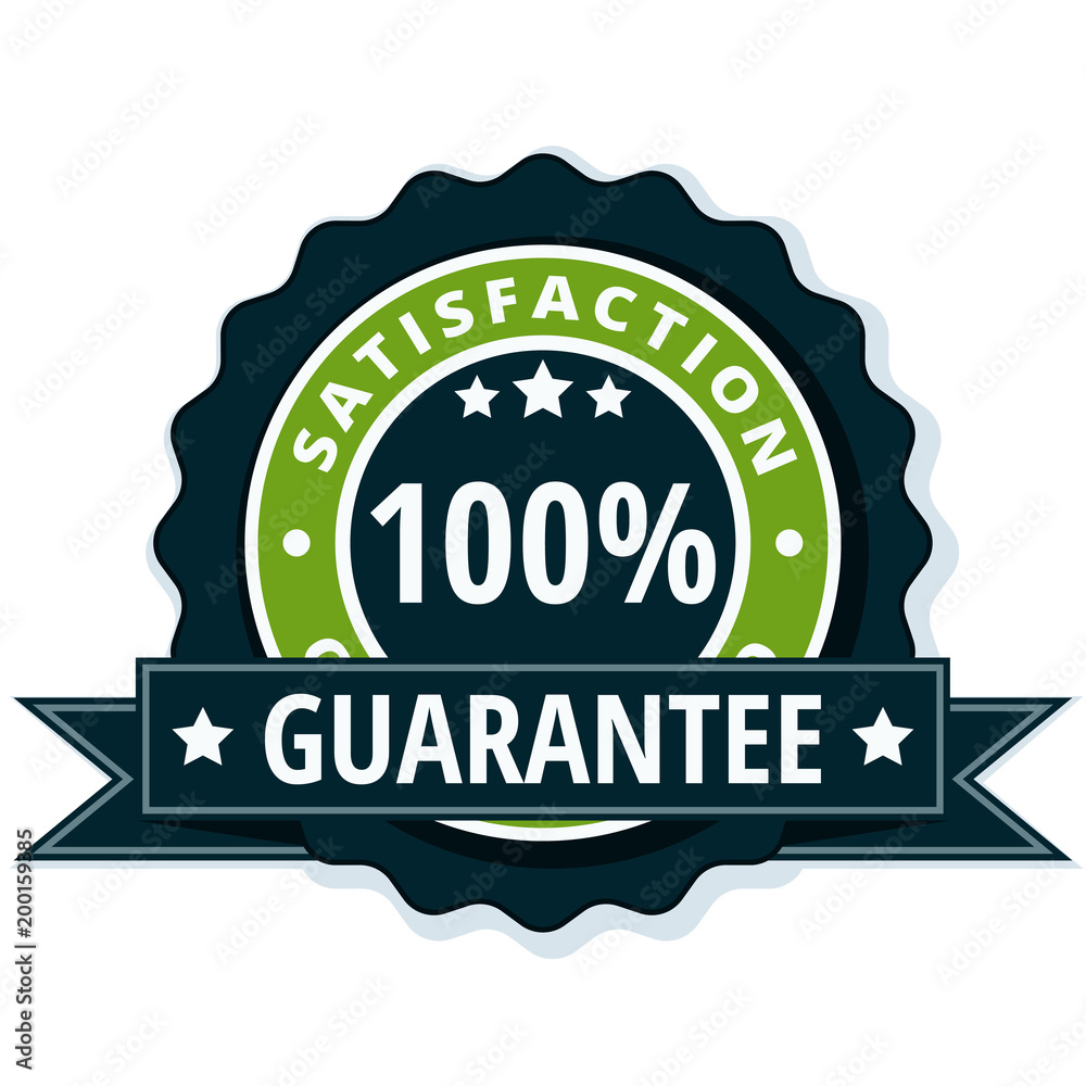 100% Satisfaction Guaranteed illustration 100% Satisfaction Guaranteed illustration