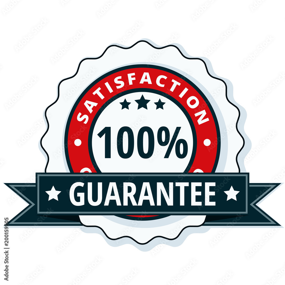 Obraz premium 100% Satisfaction Guaranteed illustration