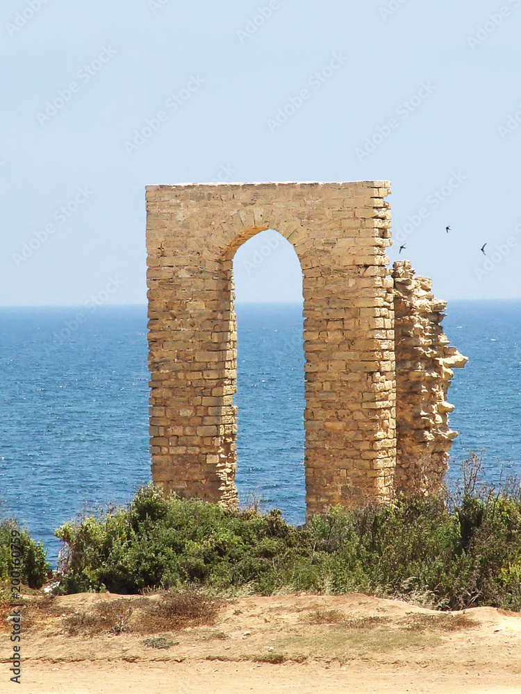 Ruins of the gates of the Punic Port in Mahdia