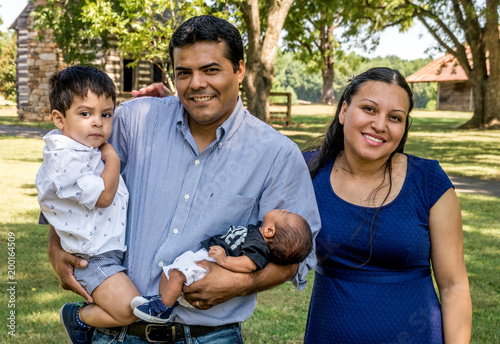 Mexican family all together