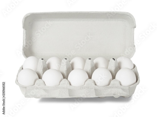 Eggs on White