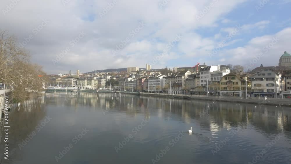 Limmat river in Zurich, Switzerland Limmat river in Zurich, Switzerland