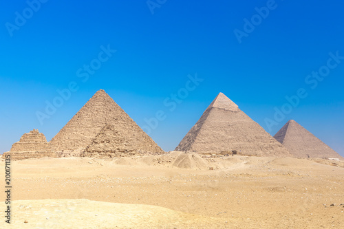 The pyramids at Giza in Egypt