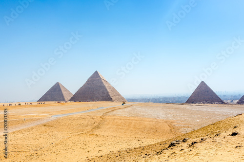 The pyramids at Giza in Egypt