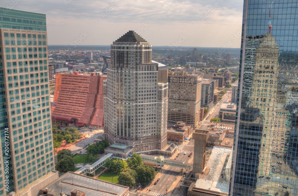 Obraz premium Minneapolis Skyline in Minnesota, USA