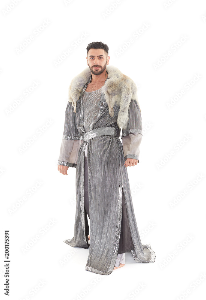 Man in oriental costume. Man in oriental costume.
