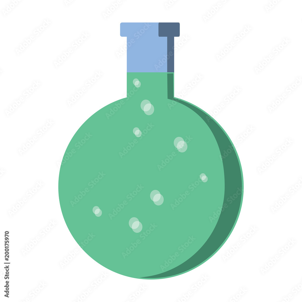 chemical flask icon over white background, colorful design. vector illustration chemical flask icon over white background, colorful design. vector illustration