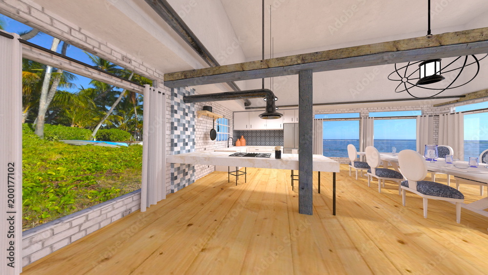 Fototapeta premium リビングルーム