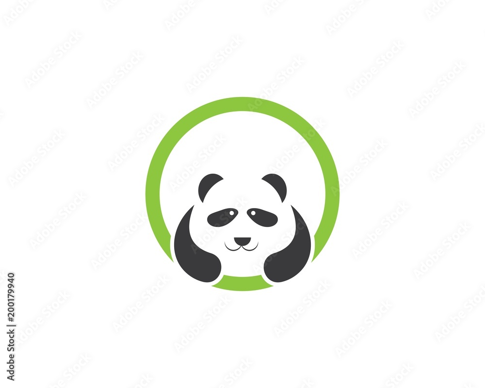 panda ilustration logo vector panda ilustration logo vector