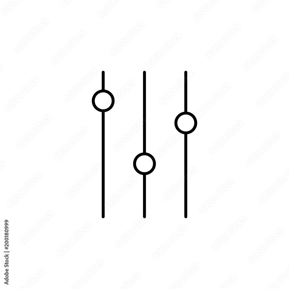 mixer switches icon. Element of simple icon for websites, web design, mobile app, info graphics. Thin line icon for website design and development, app development mixer switches icon. Element of simple icon for websites, web design, mobile app, info graphics. Thin line icon for website design and development, app development