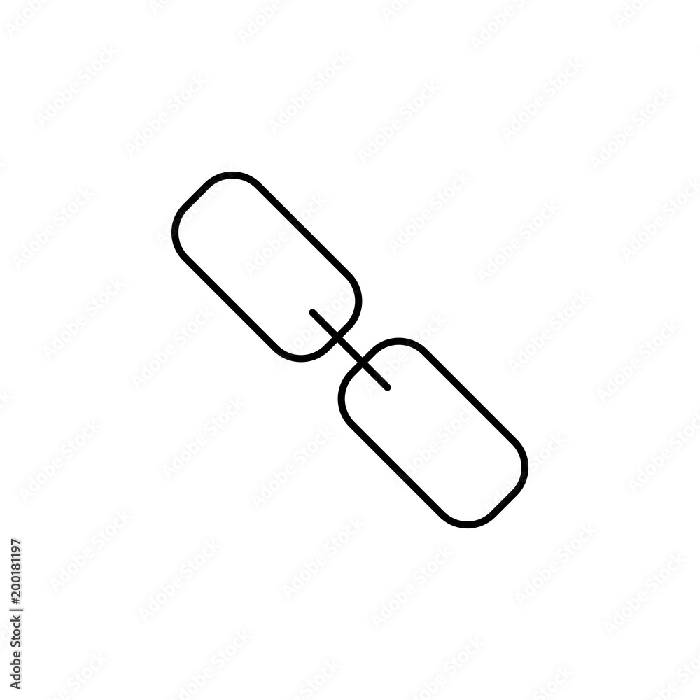 chain icon. Element of simple icon for websites, web design, mobile app, info graphics. Thin line icon for website design and development, app development chain icon. Element of simple icon for websites, web design, mobile app, info graphics. Thin line icon for website design and development, app development