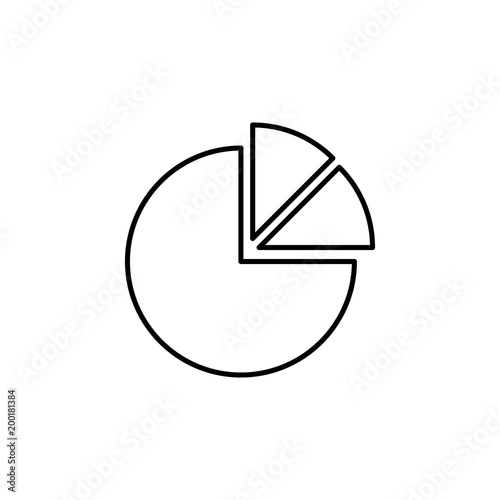 Free Download graph pie icon. Element of simple icon for websites, web design, mobile app, info graphics. Thin line icon for website design and development, app development - GFXLoad