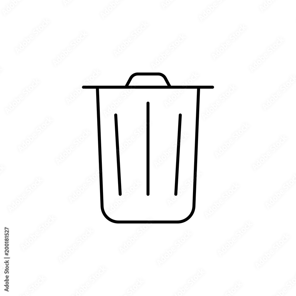 bucket icon. Element of simple icon for websites, web design, mobile app, info graphics. Thin line icon for website design and development, app development bucket icon. Element of simple icon for websites, web design, mobile app, info graphics. Thin line icon for website design and development, app development