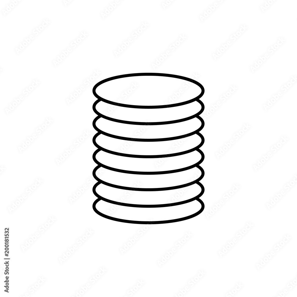 coins icon. Element of simple icon for websites, web design, mobile app, info graphics. Thin line icon for website design and development, app development coins icon. Element of simple icon for websites, web design, mobile app, info graphics. Thin line icon for website design and development, app development