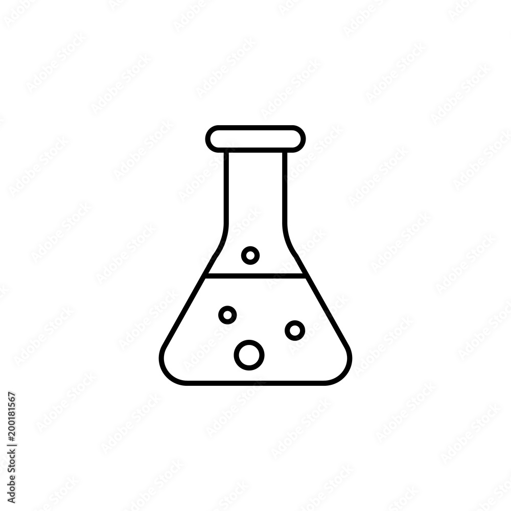 chemical test tube icon. Element of simple icon for websites, web design, mobile app, info graphics. Thin line icon for website design and development, app development chemical test tube icon. Element of simple icon for websites, web design, mobile app, info graphics. Thin line icon for website design and development, app development