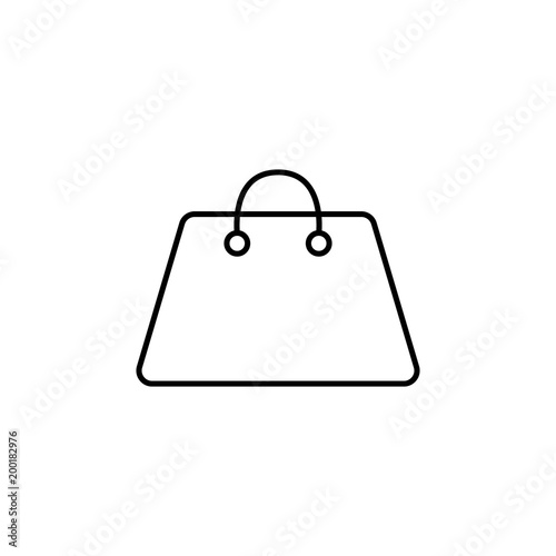 Lady's bag icon. Element of simple icon for websites, web design, mobile app, info graphics. Thin line icon for website design and development, app development