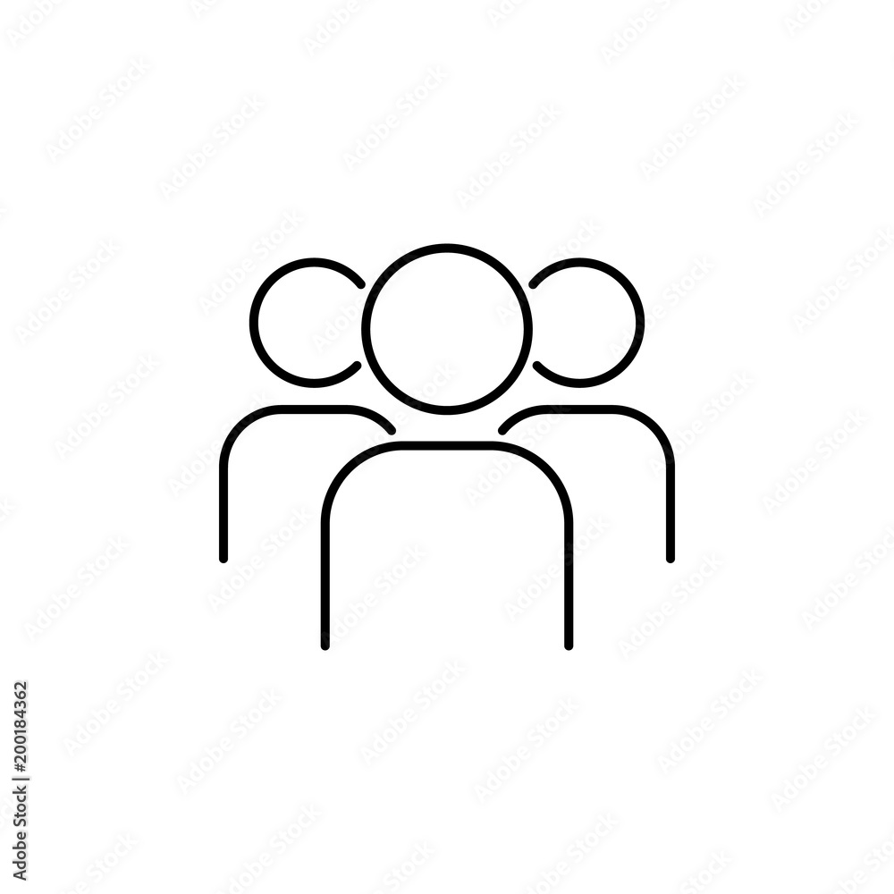 people icon. Element of simple icon for websites, web design, mobile app, info graphics. Thin line icon for website design and development, app development people icon. Element of simple icon for websites, web design, mobile app, info graphics. Thin line icon for website design and development, app development