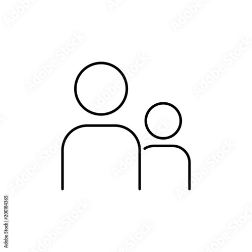 people icon. Element of simple icon for websites, web design, mobile app, info graphics. Thin line icon for website design and development, app development