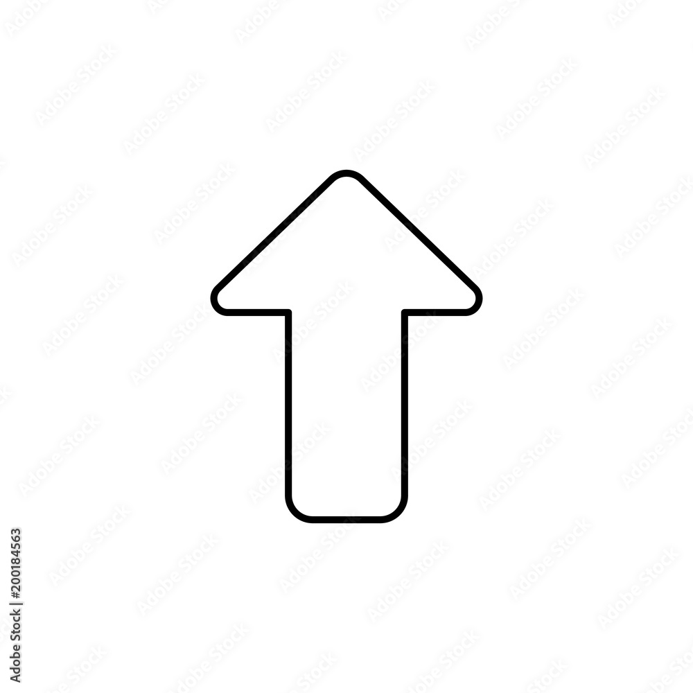 up arrow icon. Element of simple icon for websites, web design, mobile app, info graphics. Thin line icon for website design and development, app development up arrow icon. Element of simple icon for websites, web design, mobile app, info graphics. Thin line icon for website design and development, app development