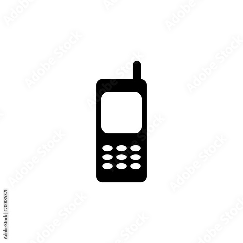 old mobile phone with antenna icon. Element of simple icon for websites, web design, mobile app, info graphics. Signs and symbols collection icon for design and development