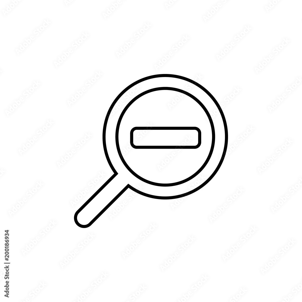 magnifying glass icon. Element of simple icon for websites, web design, mobile app, info graphics. Thin line icon for website design and development, app development magnifying glass icon. Element of simple icon for websites, web design, mobile app, info graphics. Thin line icon for website design and development, app development
