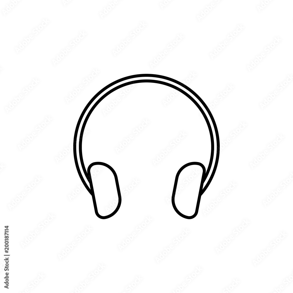 headphones icon. Element of simple icon for websites, web design, mobile app, info graphics. Thin line icon for website design and development, app development headphones icon. Element of simple icon for websites, web design, mobile app, info graphics. Thin line icon for website design and development, app development