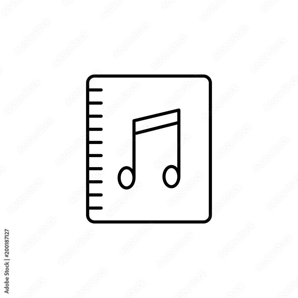 note-book icon. Element of simple icon for websites, web design, mobile app, info graphics. Thin line icon for website design and development, app development note-book icon. Element of simple icon for websites, web design, mobile app, info graphics. Thin line icon for website design and development, app development